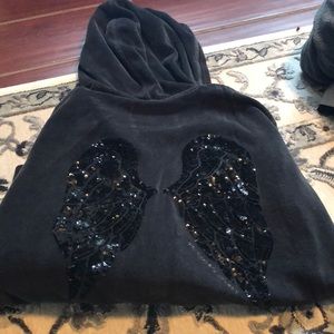 Velvet black Victoria’s Secret zip up